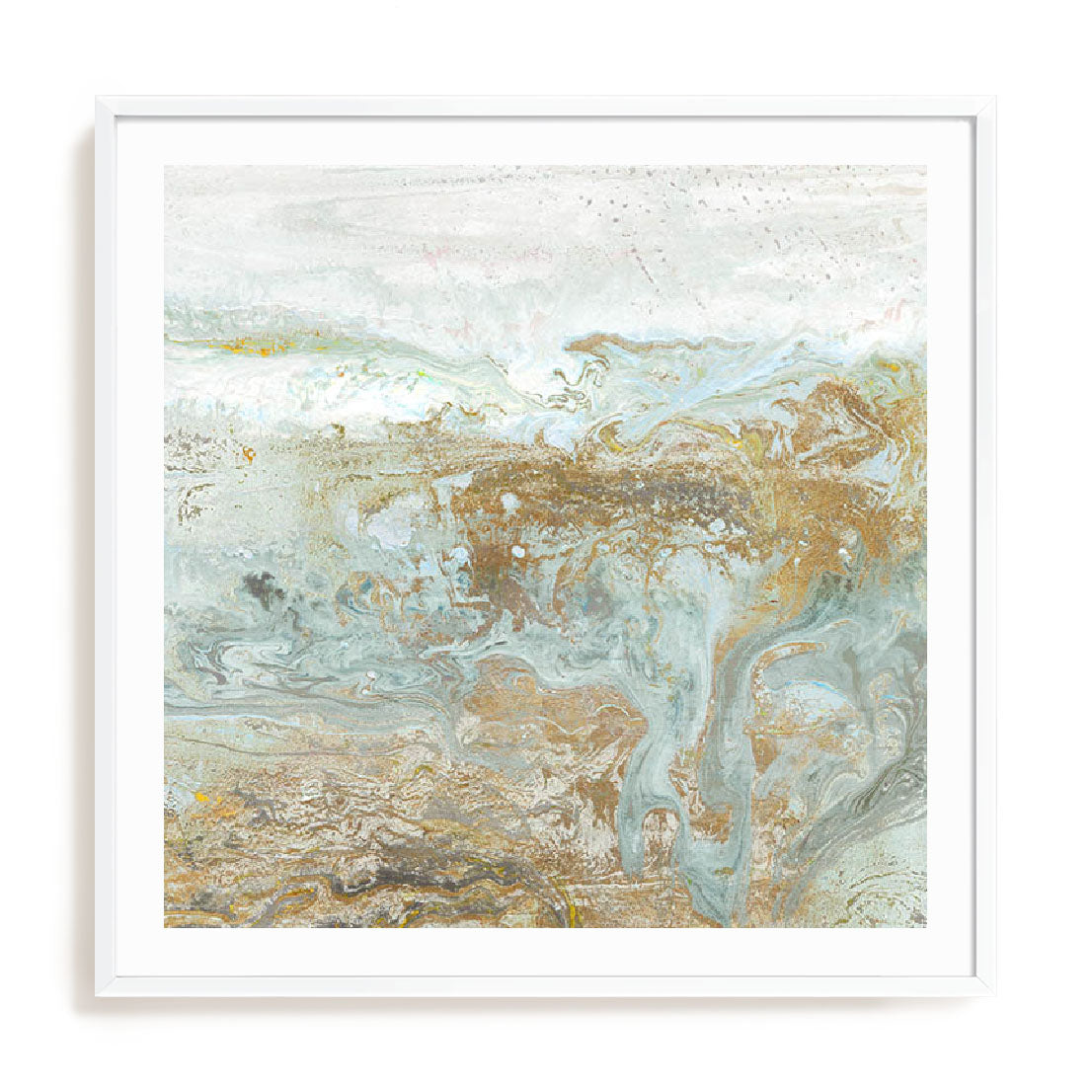 Geode III Teal Wall Art