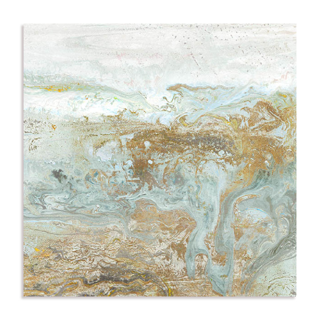 Geode III Teal Wall Art