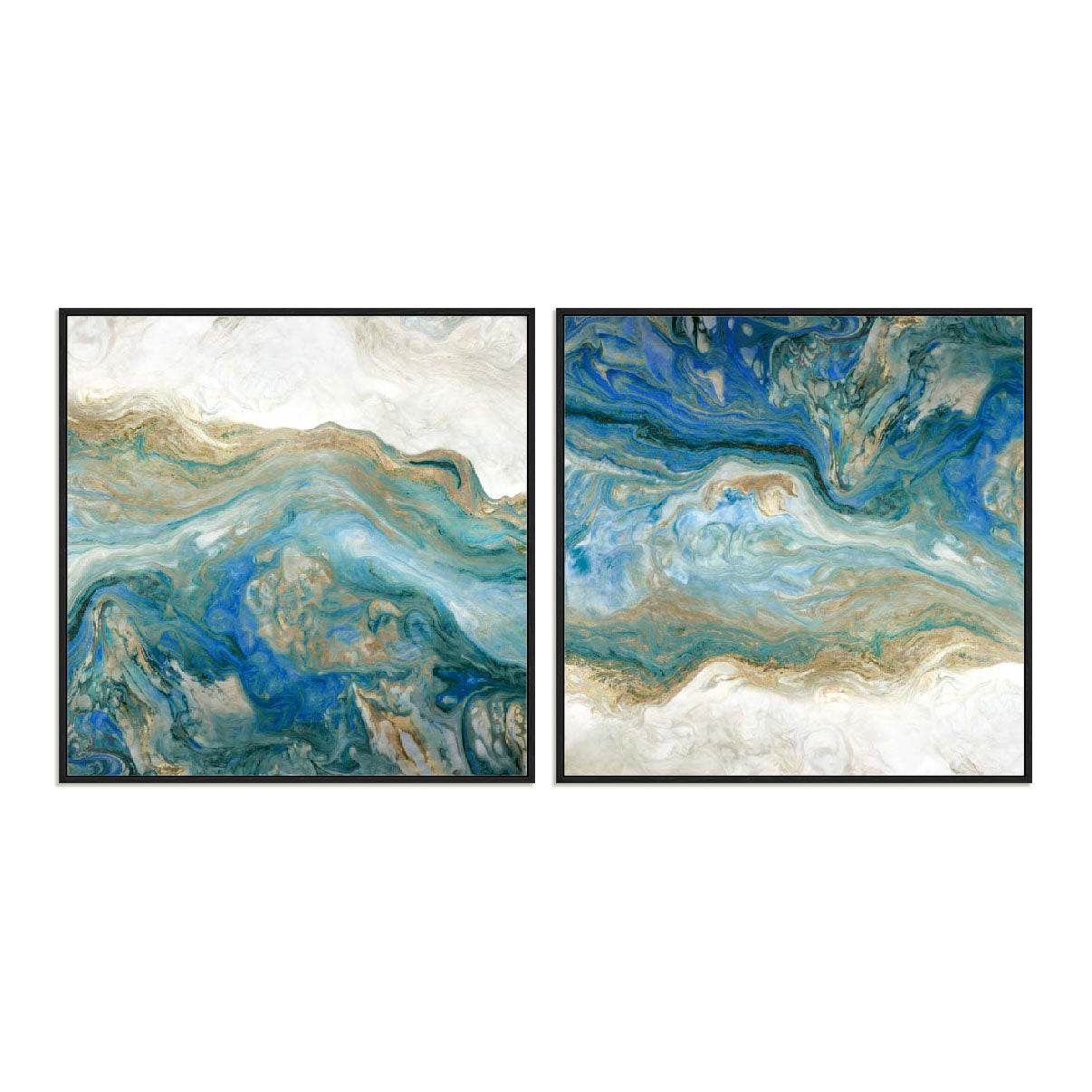 Blue Passage I and II Wall Art