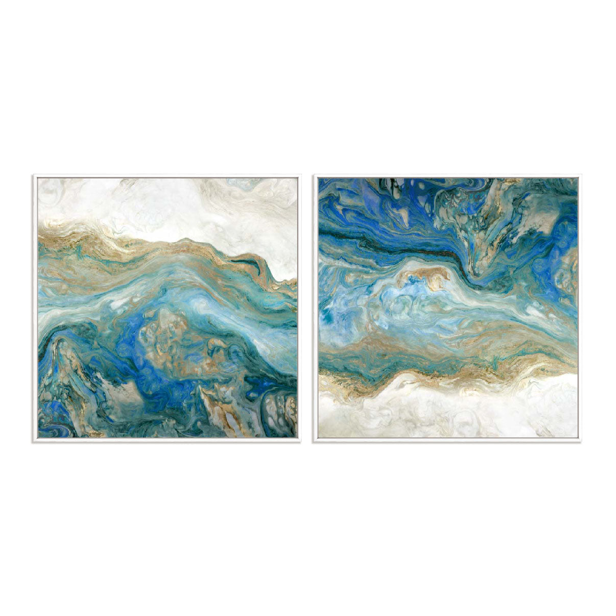 Blue Passage I and II Wall Art