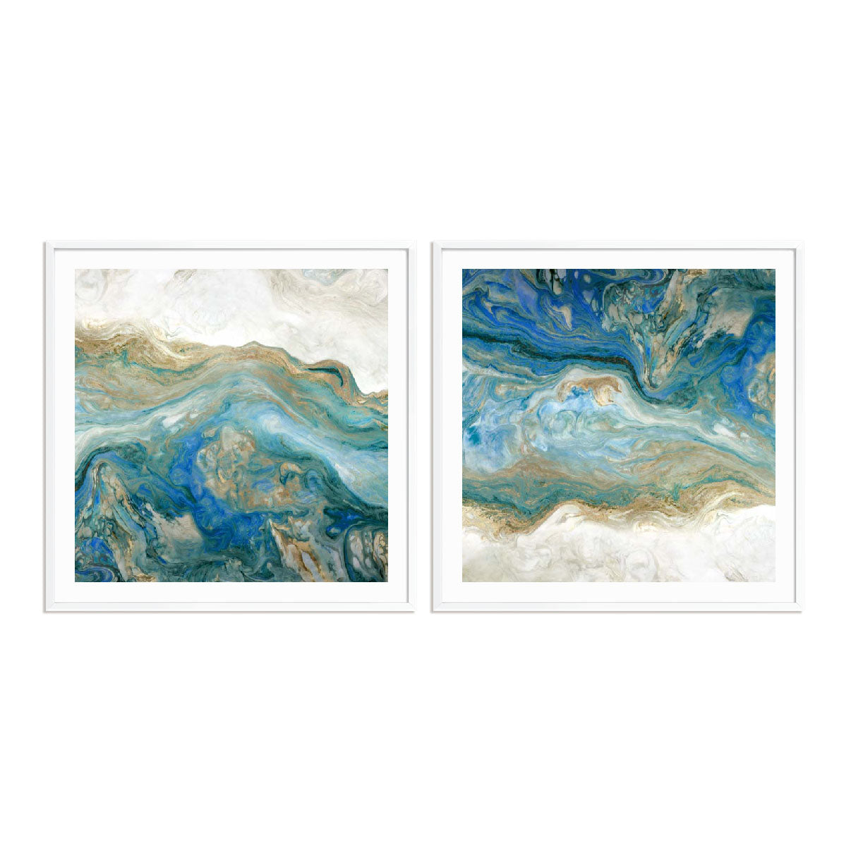 Blue Passage I and II Wall Art