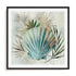 Turquoise Shell I Wall Art #oran_black-white-border