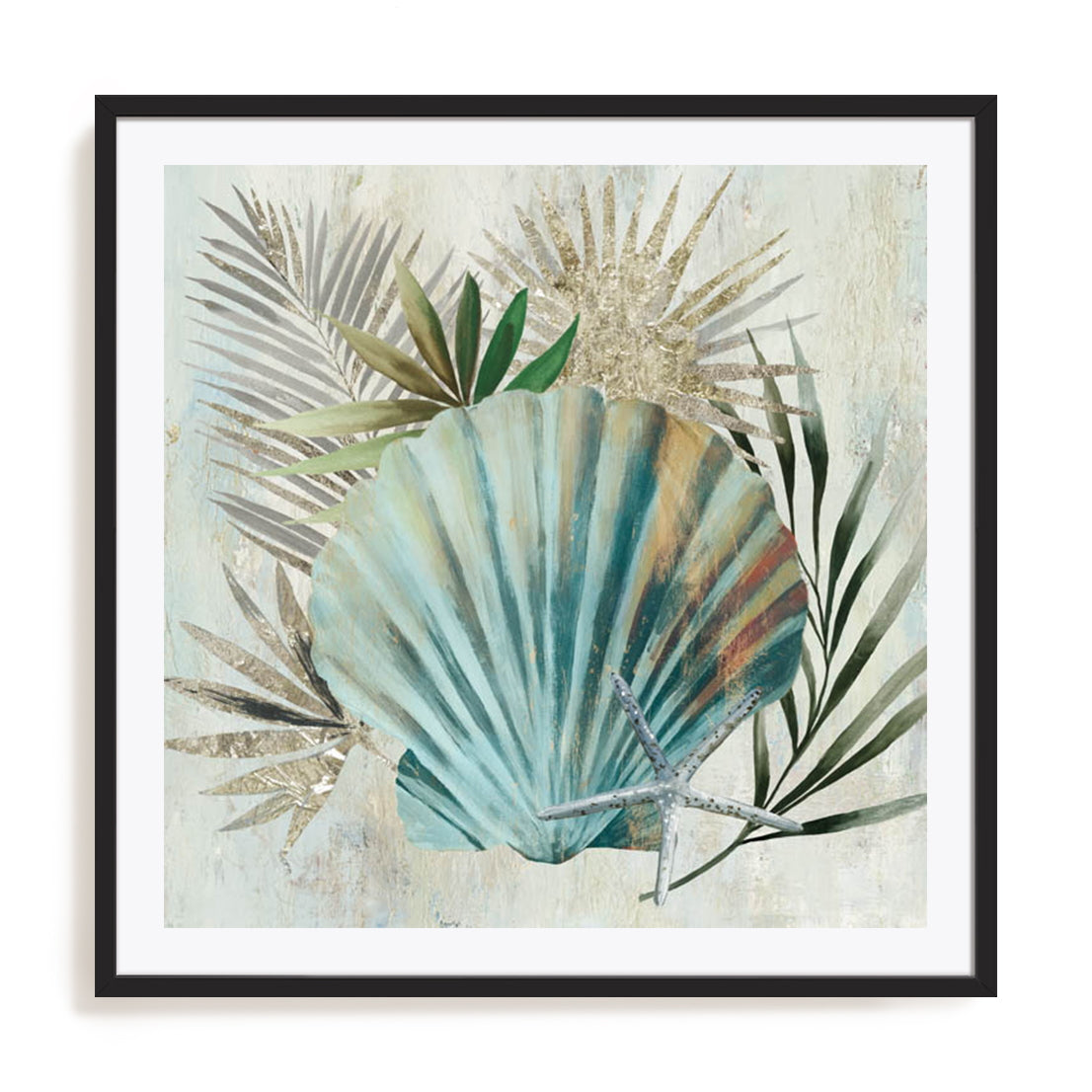 Turquoise Shell I Wall Art