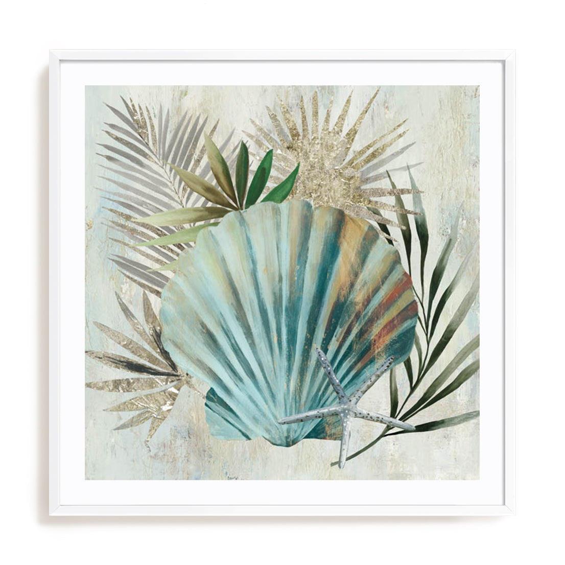 Turquoise Shell I Wall Art