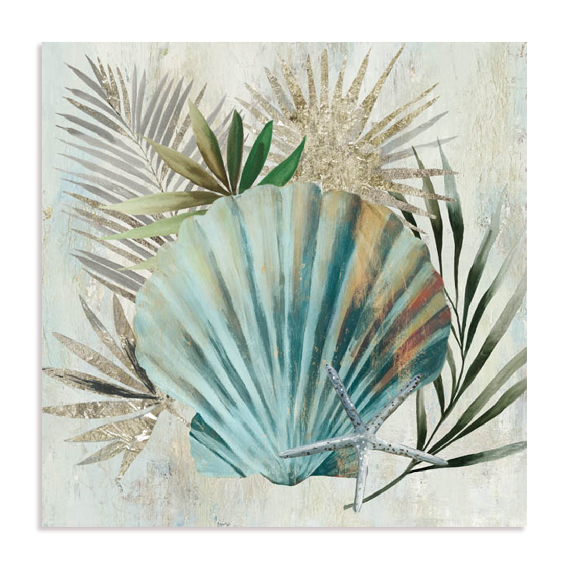 Turquoise Shell I Wall Art