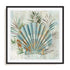 Turquoise Shell II Wall Art #oran_black-white-border