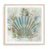 Turquoise Shell II Wall Art #oran_natural-white-border