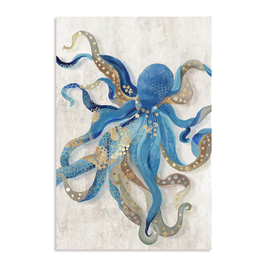 Blue Octopus Wall Art