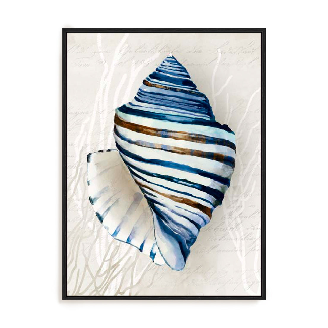 Blue Shell Series III Wall Art