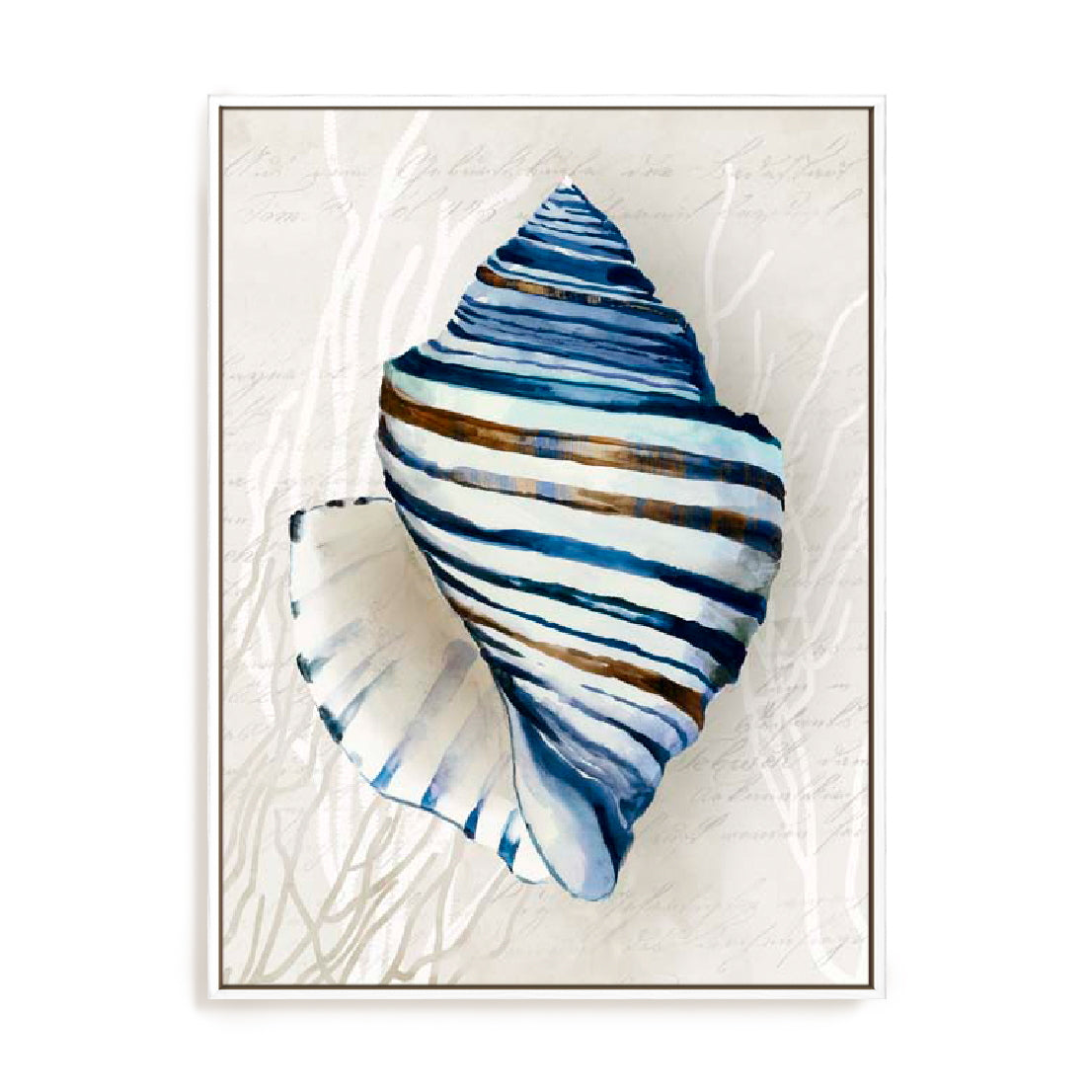 Blue Shell Series III Wall Art