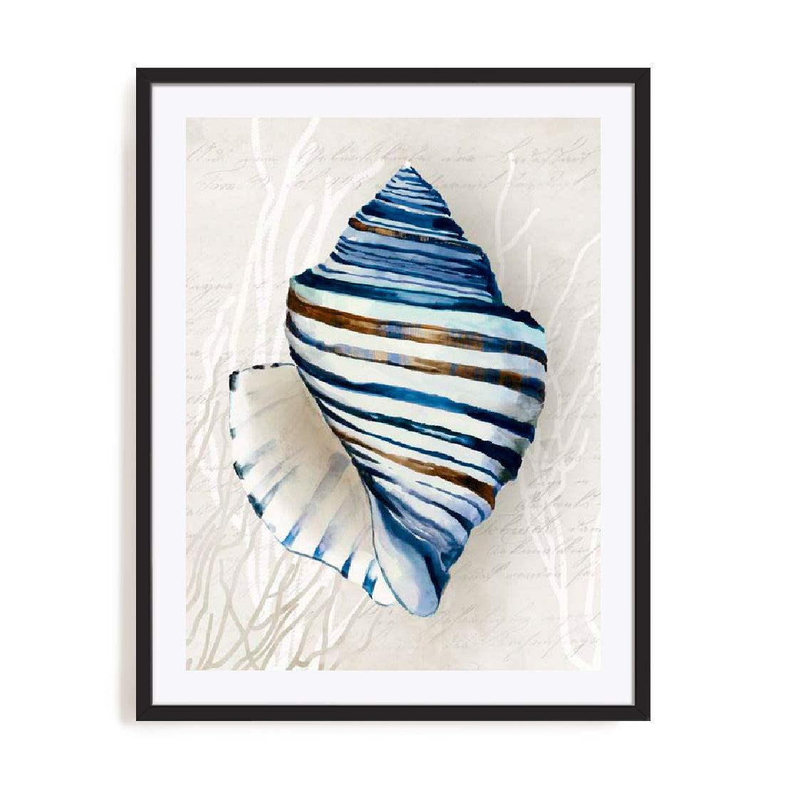 Blue Shell Series III Wall Art