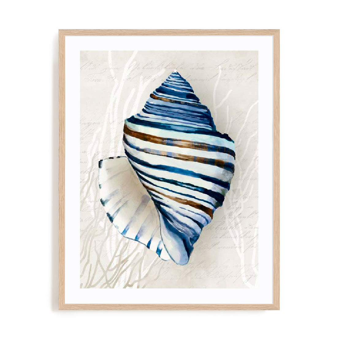 Blue Shell Series III Wall Art