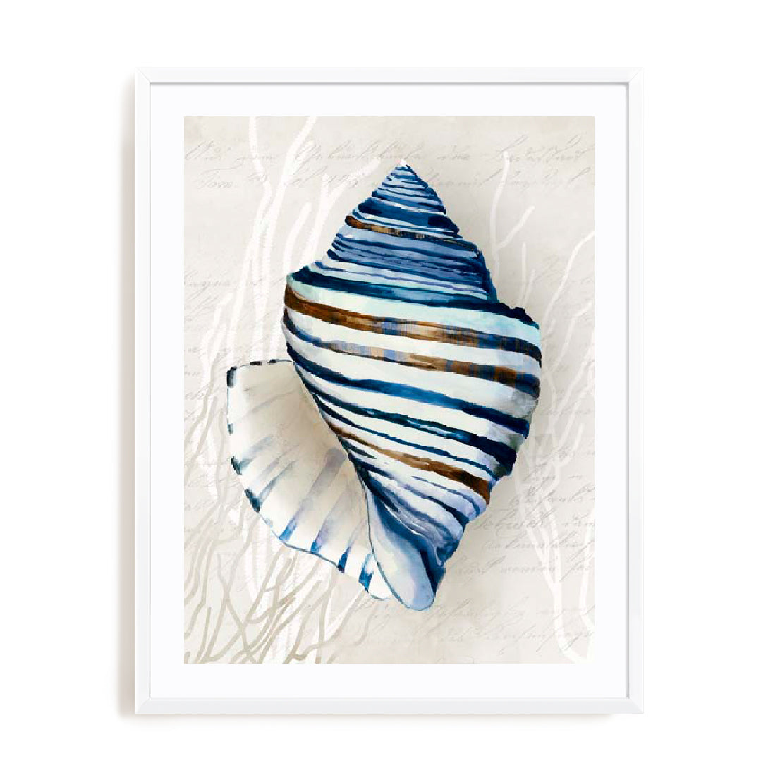 Blue Shell Series III Wall Art