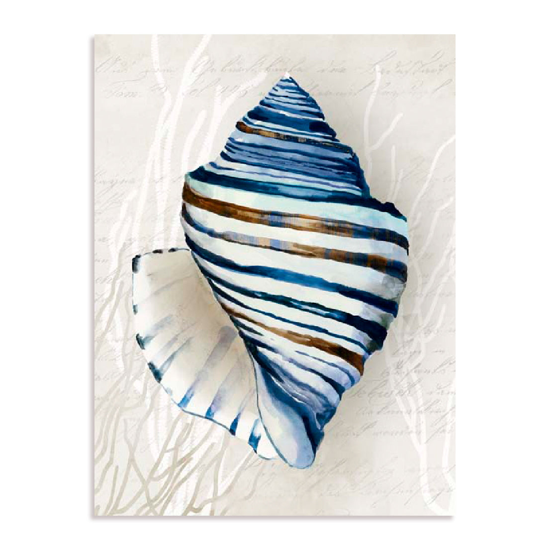 Blue Shell Series III Wall Art