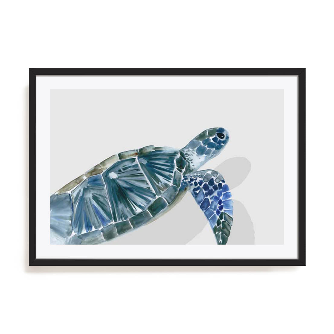 Turquoise Turtle Journey I Wall Art