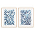 Blue Sea Coral I and II Wall Art
