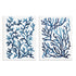 Blue Sea Coral I and II Wall Art