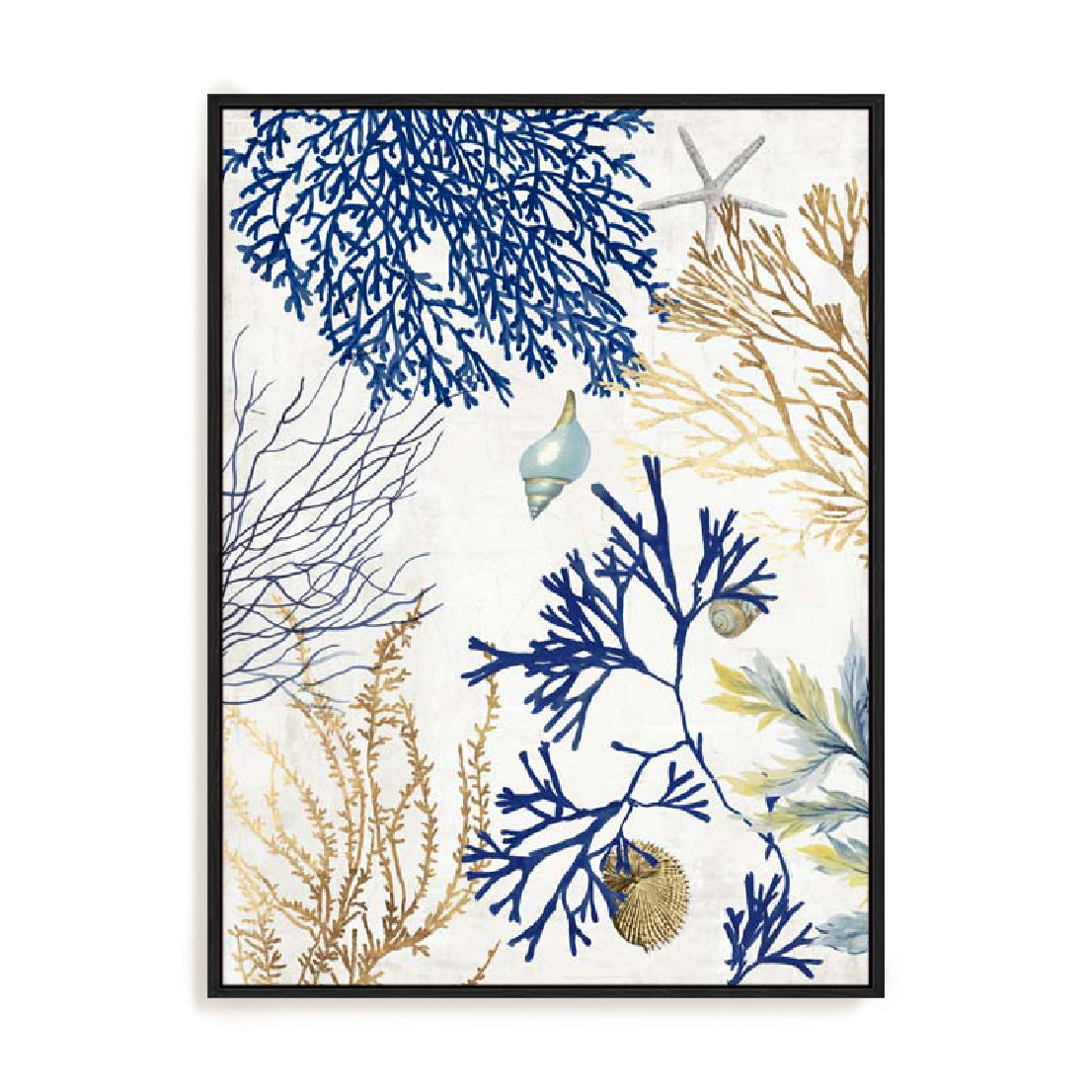 Soft Blue Corals I Wall Art