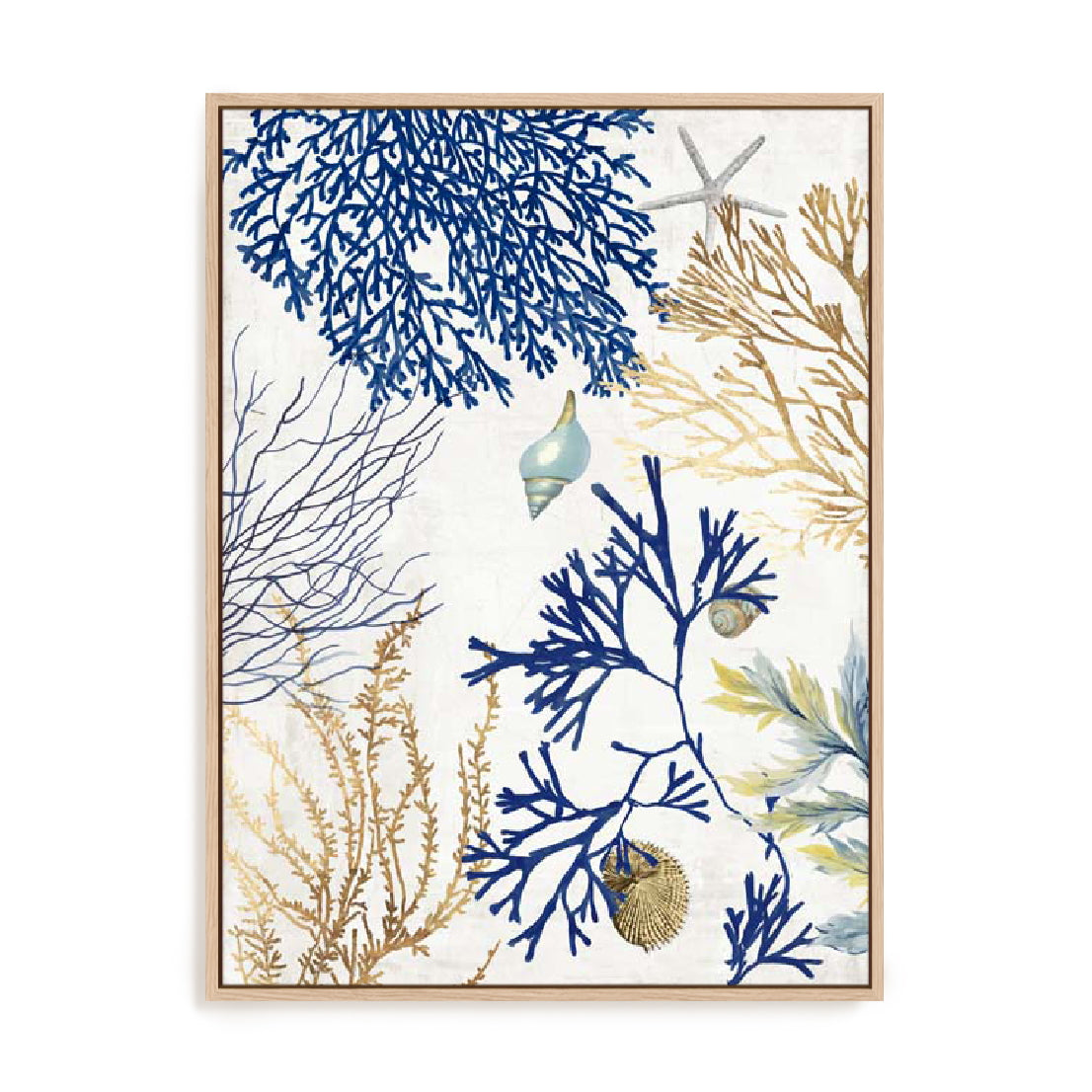 Soft Blue Corals I Wall Art