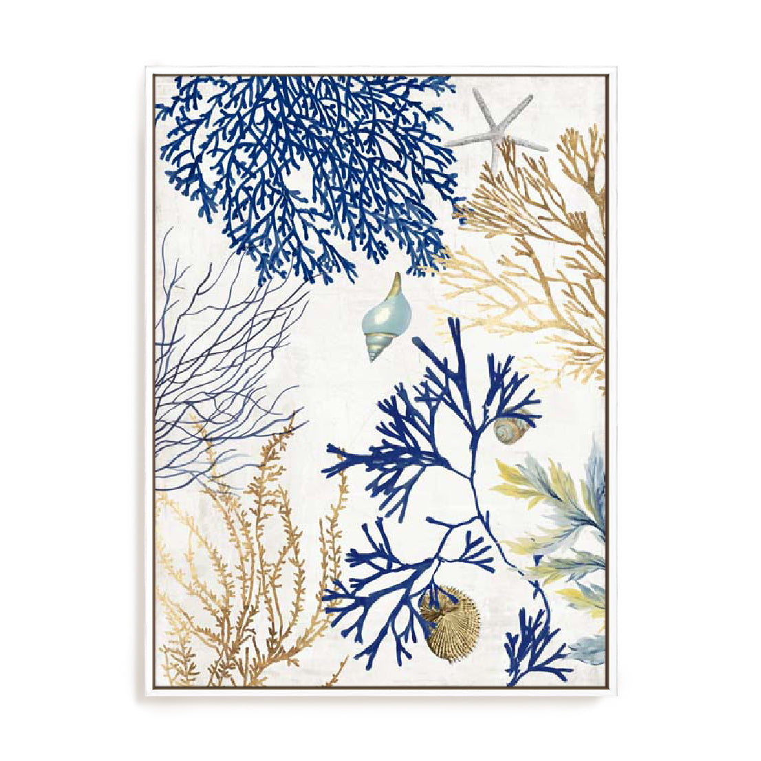 Soft Blue Corals I Wall Art