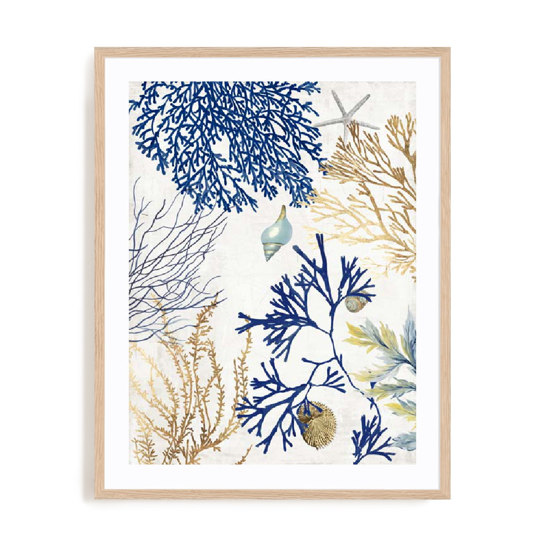 Soft Blue Corals I Wall Art