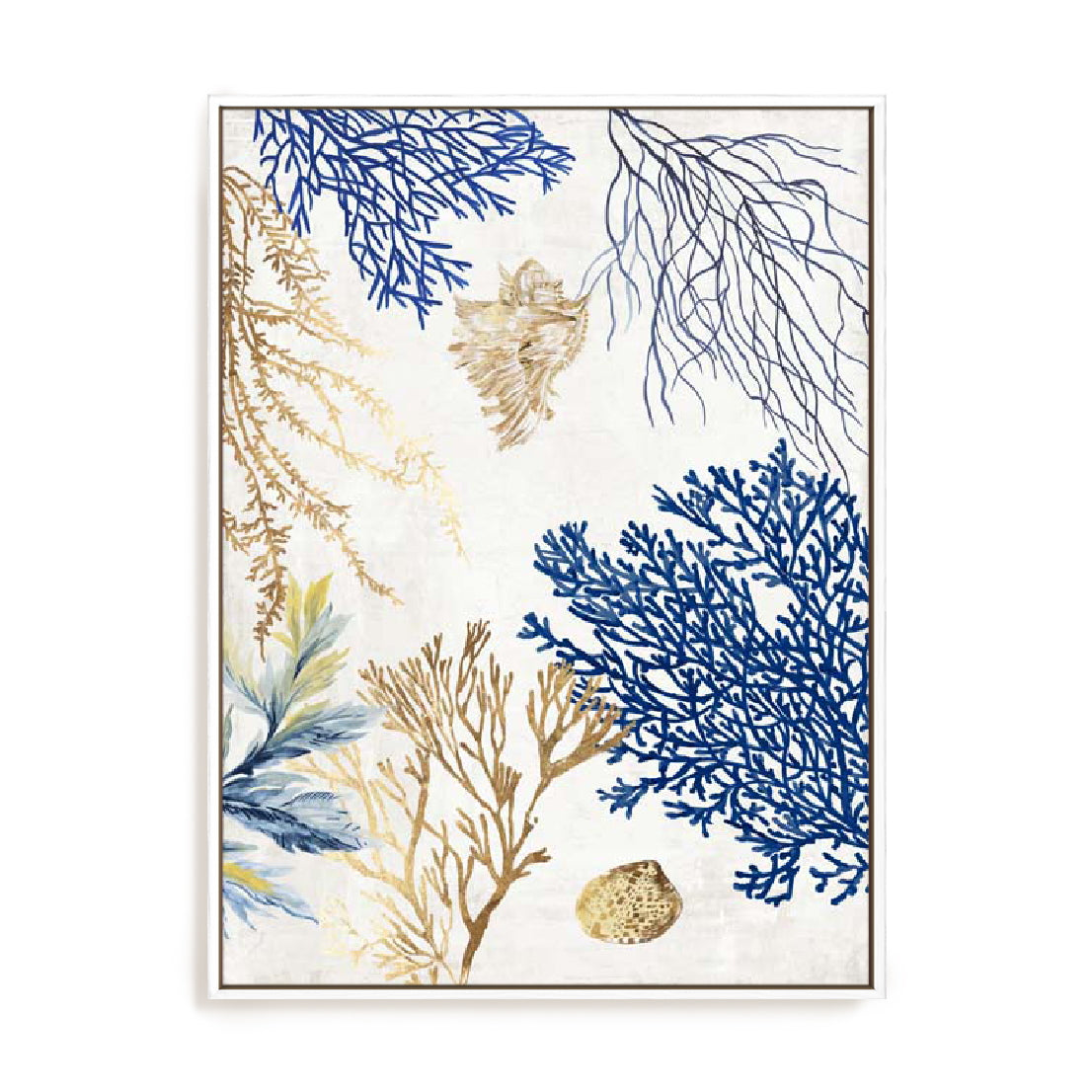 Soft Blue Corals II Wall Art