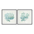 Azure Coral I and II Wall Art