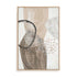 Wall Art Stretched Canvas In Natural Oak  Frame - Chasing Light I Abstract Art