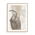 Wall Art Print Poster In Natural Oak Frame - Chasing Light I Abstract Art