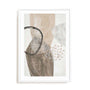Wall Art Print Poster In White Frame - Chasing Light I Abstract Art