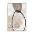 Wall Art Stretched Canvas In Natural Oak  Frame - Chasing Light Ii Abstract Art