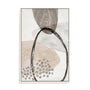 Wall Art Stretched Canvas In White  Frame - Chasing Light Ii Abstract Art