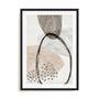 Wall Art Print Poster In Black Frame - Chasing Light Ii Abstract Art