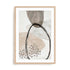 Wall Art Print Poster In Natural Oak Frame - Chasing Light Ii Abstract Art