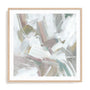 Wall Art Print Poster In Natural Oak Frame - Muted Harmony Ii Abstract Art