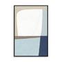 Wall Art Stretched Canvas In Black Frame - Natural Flow I Abstract Art