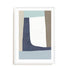 Wall Art Print Poster In White Frame - Natural Flow Ii Abstract Art