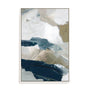 Wall Art Stretched Canvas In White  Frame - Vivid Strokes I Abstract Art