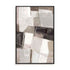 Wall Art Stretched Canvas In Black Frame - Modern Mosaic Abstract Art
