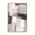 Wall Art Stretched Canvas In Natural Oak  Frame - Modern Mosaic Abstract Art