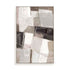 Wall Art Stretched Canvas In White  Frame - Modern Mosaic Abstract Art