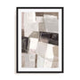 Wall Art Print Poster In Black Frame - Modern Mosaic Abstract Art
