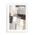 Wall Art Print Poster In White Frame - Modern Mosaic Abstract Art
