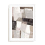 Wall Art Print Poster In White Frame - Modern Mosaic Abstract Art