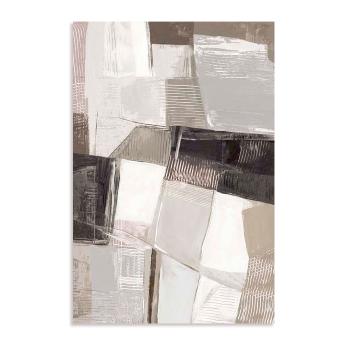 Unframed Stretched Canvas Or Print Only - Modern Mosaic Abstract Art