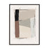 Wall Art Stretched Canvas In Black Frame - Structured Balance I Abstract Art