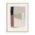 Wall Art Stretched Canvas In Natural Oak  Frame - Structured Balance I Abstract Art