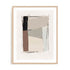 Wall Art Print Poster In Natural Oak Frame - Structured Balance I Abstract Art