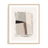 Wall Art Print Poster In Natural Oak Frame - Structured Balance Ii Abstract Art