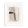 Wall Art Print Poster In White Frame - Structured Balance Ii Abstract Art